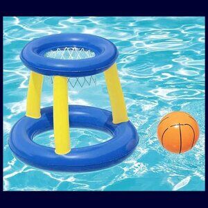 NIB Inflatable Basketball Game Swimming Pool Play Center by Bestway 23"x23"x19"